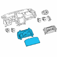 OEM 2015 Toyota Camry Instrument Cluster Diagram - 838000X790