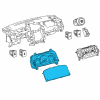 OEM 2016 Toyota Camry Instrument Cluster Diagram - 838000X790