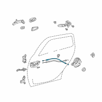 OEM Scion xA Lock Cable Diagram - 69770-52020