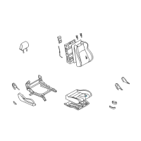 OEM 2004 Nissan 350Z Pad-Front Seat Cushion Diagram - 87311-CD070