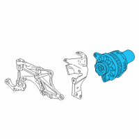 OEM Pontiac Sunfire GENERATOR Assembly Cs130 Remanufacture Diagram - 10463604