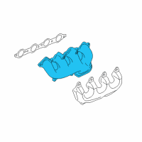 OEM Chevrolet Camaro Exhaust Manifold Diagram - 12622623