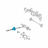 OEM 2009 Toyota Tacoma Carrier Housing Diagram - 41101-35151