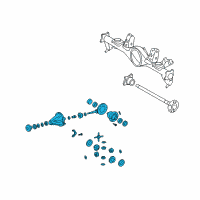 OEM Toyota FJ Cruiser Carrier Assembly Diagram - 41110-35B31