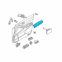 OEM 2014 Nissan Murano Front Door Armrest Right Diagram - 80940-1AA1B