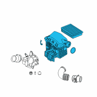 OEM 2006 BMW 760Li Intake Silencer Left Diagram - 13-71-7-580-633