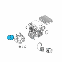 OEM 2006 BMW 760Li Intake Duct Diagram - 13-71-7-501-196