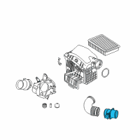 OEM BMW 760Li Mass Air Flow Sensor Diagram - 13-62-7-566-987