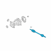 OEM 2009 Ford Escape Axle Assembly Diagram - 8L8Z-4K139-A