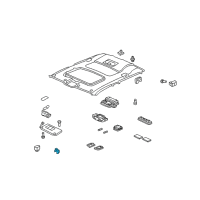 OEM 2008 Honda Ridgeline Holder, Sunvisor *YR309L* (TU LIGHT BEIGE) Diagram - 88217-SDB-A01ZP