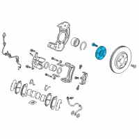 OEM 2018 Acura RLX Hub Assembly, Front Diagram - 44600-TY2-A00