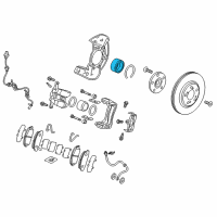 OEM 2020 Acura RLX Bearing Assembly, Front Hub Diagram - 44300-T6A-J51