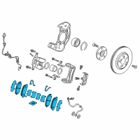 OEM 2017 Acura RLX Front Pad Set Diagram - 45022-TY2-A03