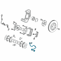 OEM 2017 Acura RLX Set, Front Brake Hose Diagram - 01464-TY2-A02