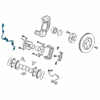 OEM 2020 Acura RLX Sensor Assembly, Left Front Diagram - 57455-TY2-A01