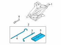 OEM 2020 Nissan Versa Tool Set Diagram - 99501-5EA0A