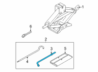 OEM Nissan Sentra Wrench-Wheel Nut Diagram - 99545-1HK0A