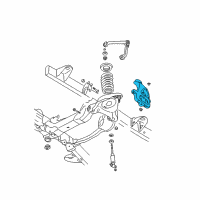 OEM 2008 Dodge Ram 1500 Front Steering Knuckle Diagram - 52106790AD