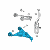 OEM 2015 Dodge Charger Front Lower Control Arm Diagram - 5168283AB