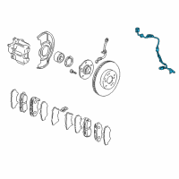 OEM 2003 Honda CR-V Sensor Assembly, Left Rear Diagram - 57475-S9A-013