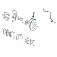 OEM 2002 Honda CR-V Hose Set, Rear Brake Diagram - 01466-S9A-000