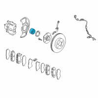 OEM Honda Civic del Sol Bearing Assembly, Front Hub (Ntn Corp.) Diagram - 44300-S04-008