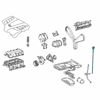 OEM 2001 Lexus LS430 Gage Sub-Assy, Oil Level Diagram - 15301-50110