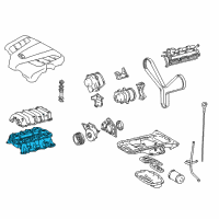 OEM Lexus GS400 Manifold, Intake Diagram - 17101-50010