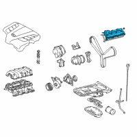 OEM Lexus Cover Sub-Assy, Cylinder Head Diagram - 11202-50060