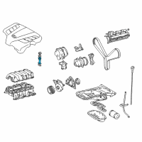 OEM 2006 Lexus GS430 Housing, Oil Filler Cap Diagram - 12185-50030