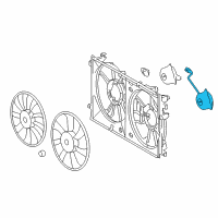 OEM 2022 Toyota Prius Prime Fan Motor Diagram - 16363-37110