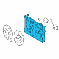 OEM Toyota Fan Shroud Diagram - 16711-37180