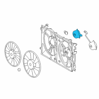 OEM 2021 Toyota Prius Prime Fan Motor Diagram - 16363-37100