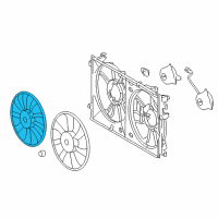 OEM 2022 Toyota Prius Prime Fan Blade Diagram - 16361-37110