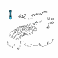 OEM Honda Element Module Assembly, Fuel Pump Diagram - 17045-SCV-A30