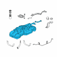 OEM Honda Element Tank, Fuel Diagram - 17500-SCV-A31