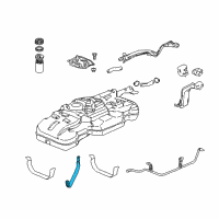 OEM 2010 Honda Element Band, Fuel Tank Mounting Center Diagram - 17526-SCV-A00