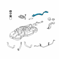 OEM 2004 Honda Element Pipe, Fuel Filler Diagram - 17660-SCV-A02