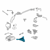 OEM Honda CR-V Baffle, Canister Heat Diagram - 17318-TLA-A01