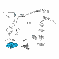 OEM 2018 Honda CR-V Canister Set Diagram - 17011-TLC-A01