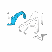 OEM 2011 Kia Forte Koup Guard Assembly-Front Wheel Diagram - 868111M301