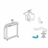 OEM Dodge B1500 Hose-Radiator Outlet Diagram - 52028689AC