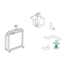 OEM 1996 Jeep Grand Cherokee THRMOSTAT Diagram - 52028185AC