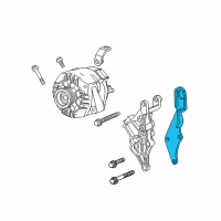 OEM 2000 Oldsmobile Silhouette Bracket-Engine Lift Front Diagram - 12570319