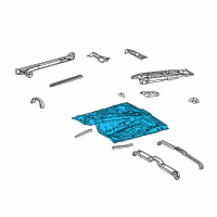 OEM Lexus Pan, Front Floor Diagram - 58111-60A61