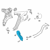 OEM 2020 Hyundai Accent Guard Assembly-Rear Wheel, RH Diagram - 86822-J0000