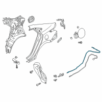 OEM 2019 Hyundai Accent Cable Assembly-Trunk Lid Release Diagram - 81280-J0000