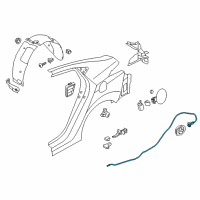 OEM 2015 Hyundai Elantra Cable Assembly-Trunk Lid Release Diagram - 81280-3X000
