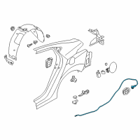 OEM 2012 Hyundai Elantra Cable Assembly-Trunk Lid Release Diagram - 81280-3X000