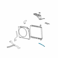 OEM 2003 Ford Excursion Overflow Hose Diagram - 3C3Z-8075-AD